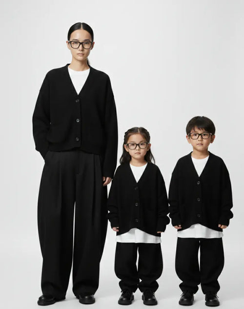 Cardigan Duo Maman & Enfant – Douceur et Élégance Partagée COLLAB