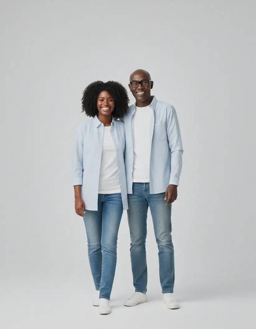 Le duo de chemises Rayures Classiques COLLAB